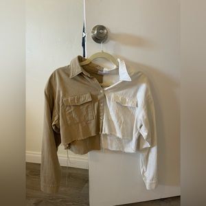 Multi colored button down shirt